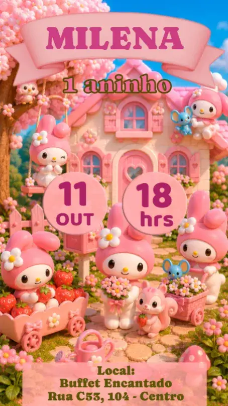 My Melody invitation