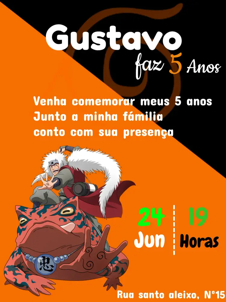 Convite Naruto Digital