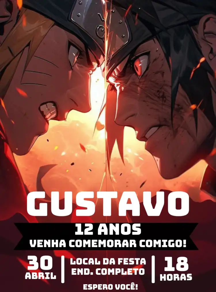 Naruto E Sasuke Caldas