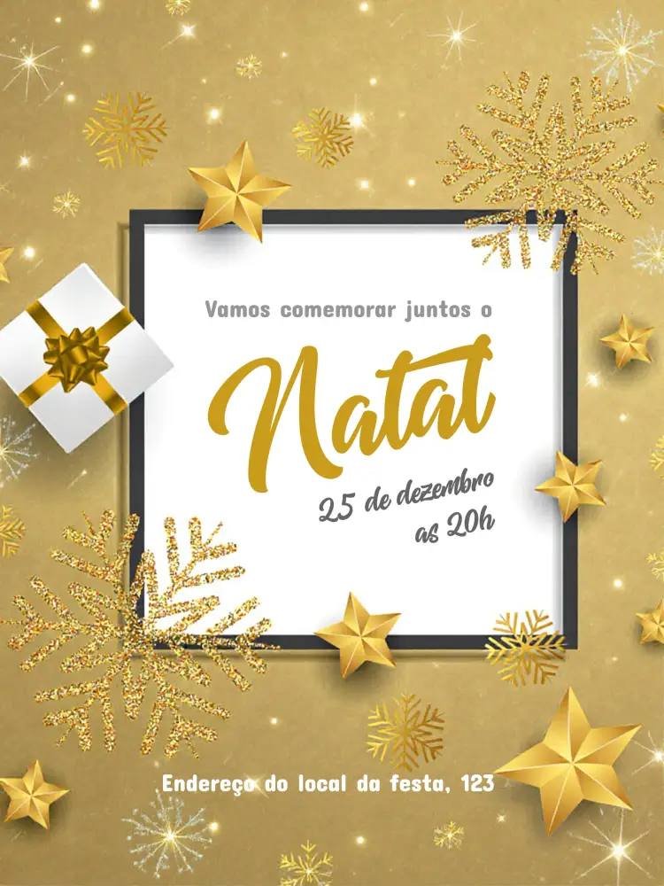 Convite Natal Ano