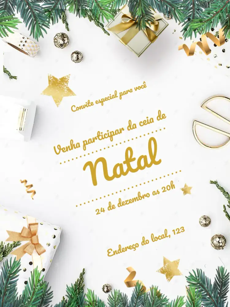 Convite Natal Confraternização