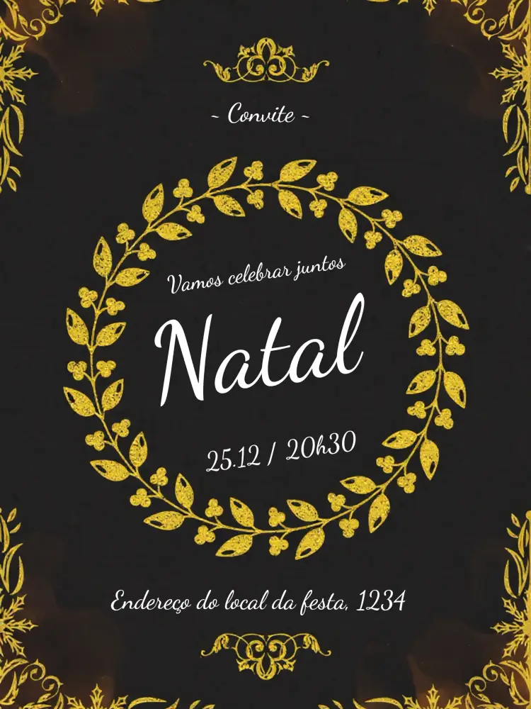 Convite Natal Familia