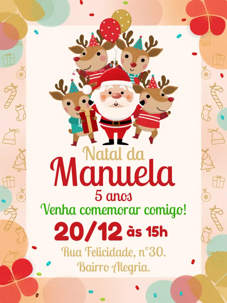 Convite Natal Novo