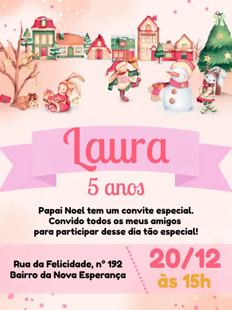 Convite Natal Papai