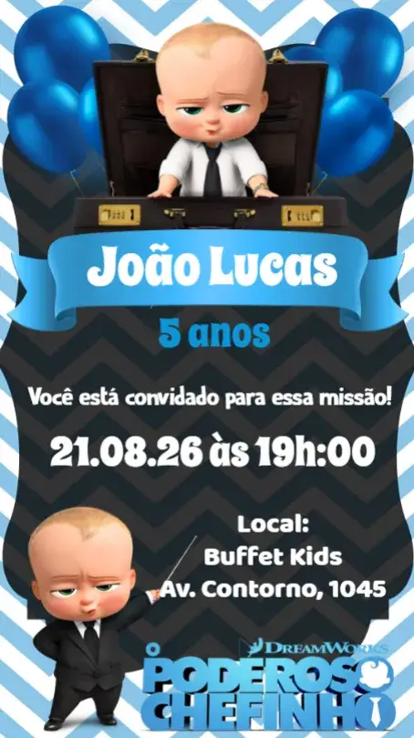 The Boss Baby invitation