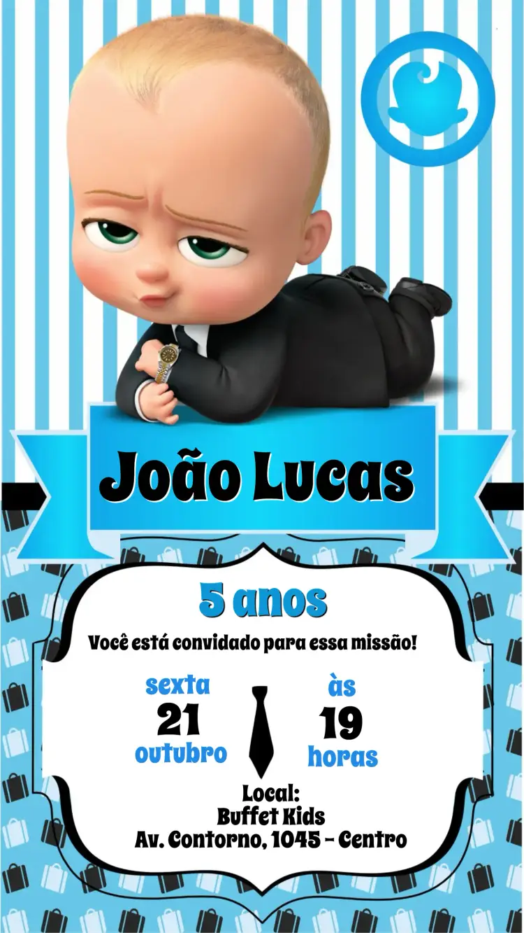 Convite O Poderoso Chefinho