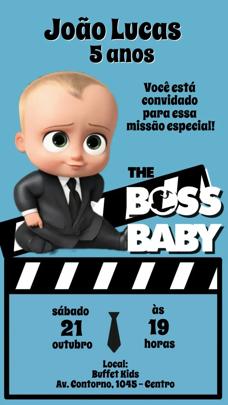 Convite O Poderoso Chefinho
