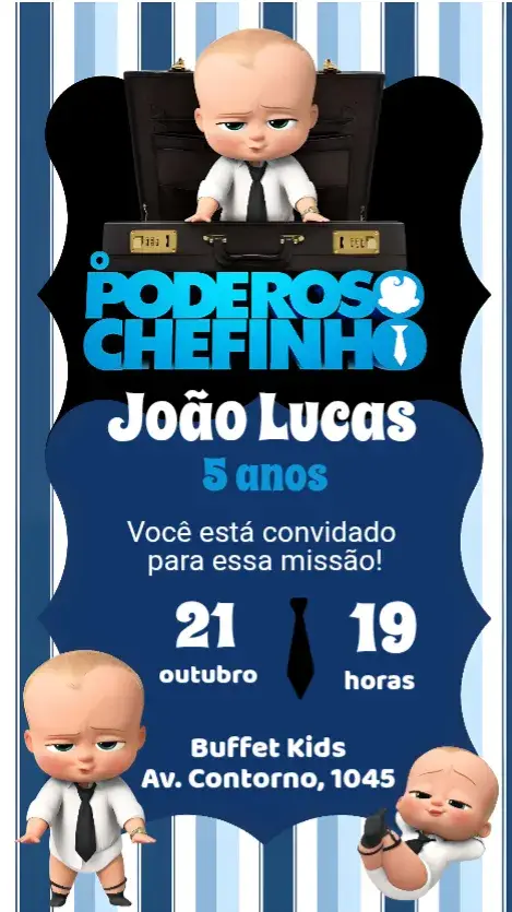 Convite O Poderoso Chefinho