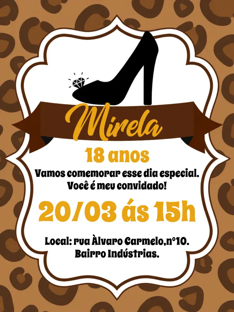 Convite Oncinha Onça