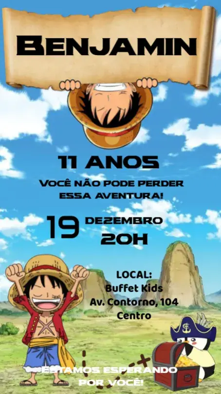 Convite One Piece
