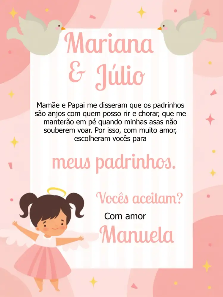 Padrinhos De Batismo Batizado