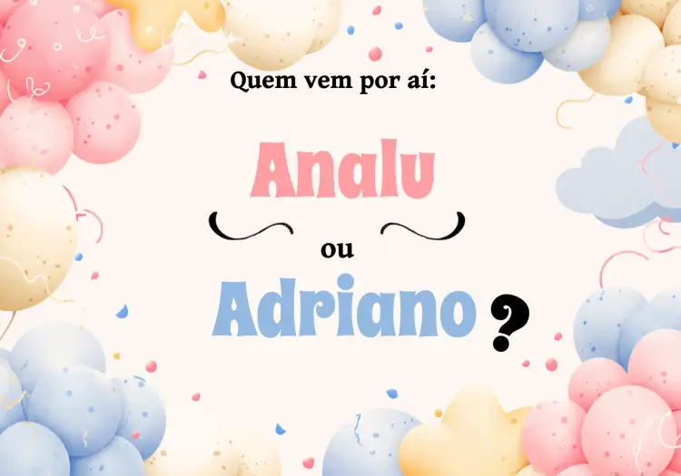 Convite Painel De Tv Chá Revelação Ursinhos Rosa