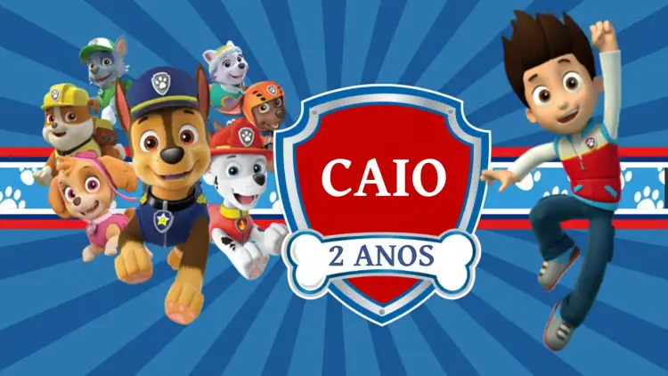 Painel De Tv Patrulha Canina Logo