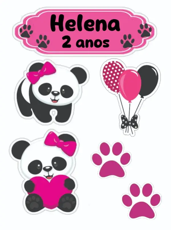 Panda Girl invitation