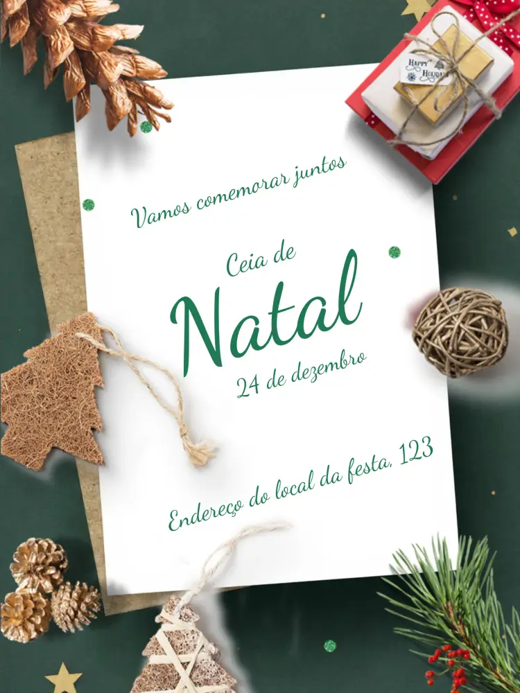 Convite Para Ceia De Natal Família