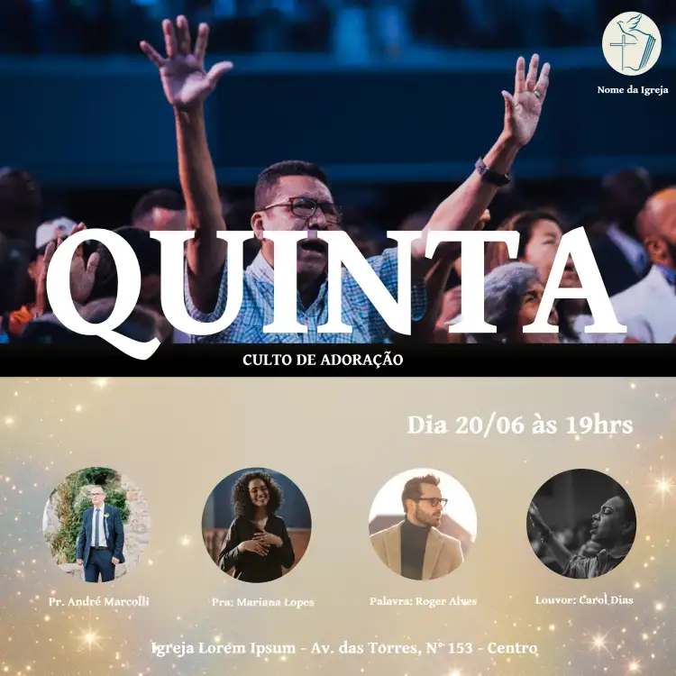 Para Culto De Adoração Igreja Cristo