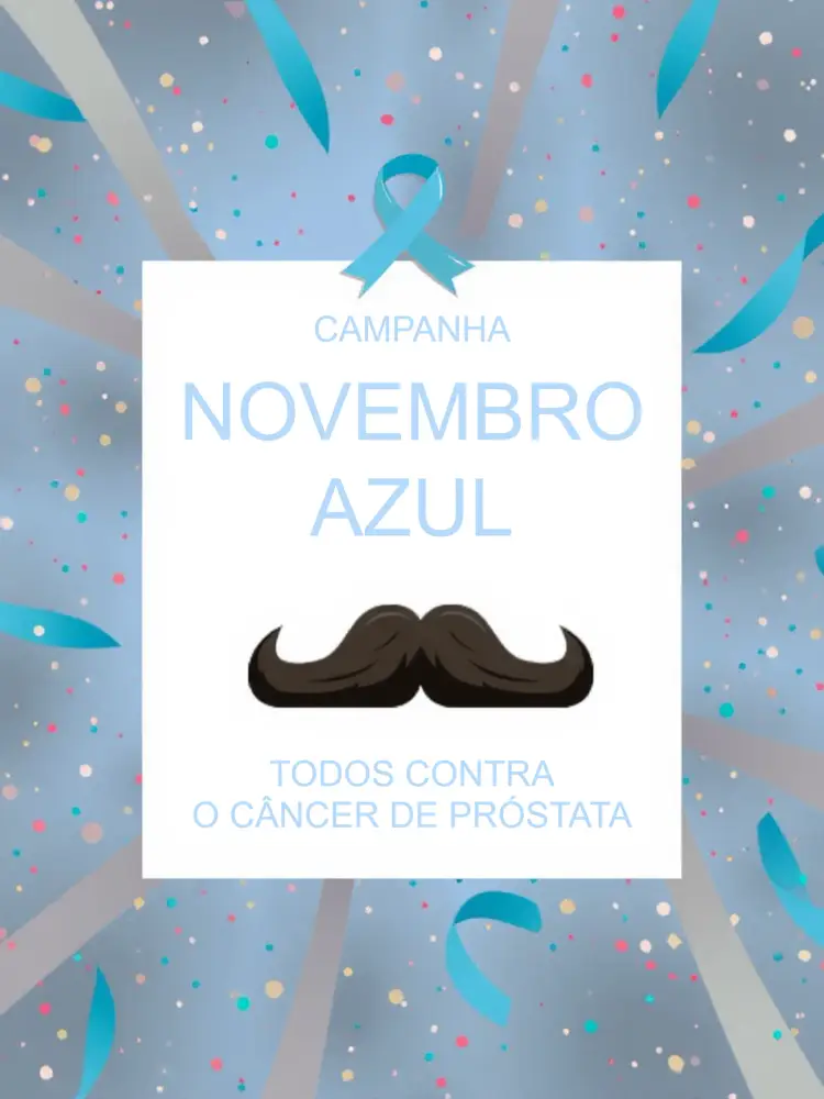 Convite Para Novembro Azul Homens