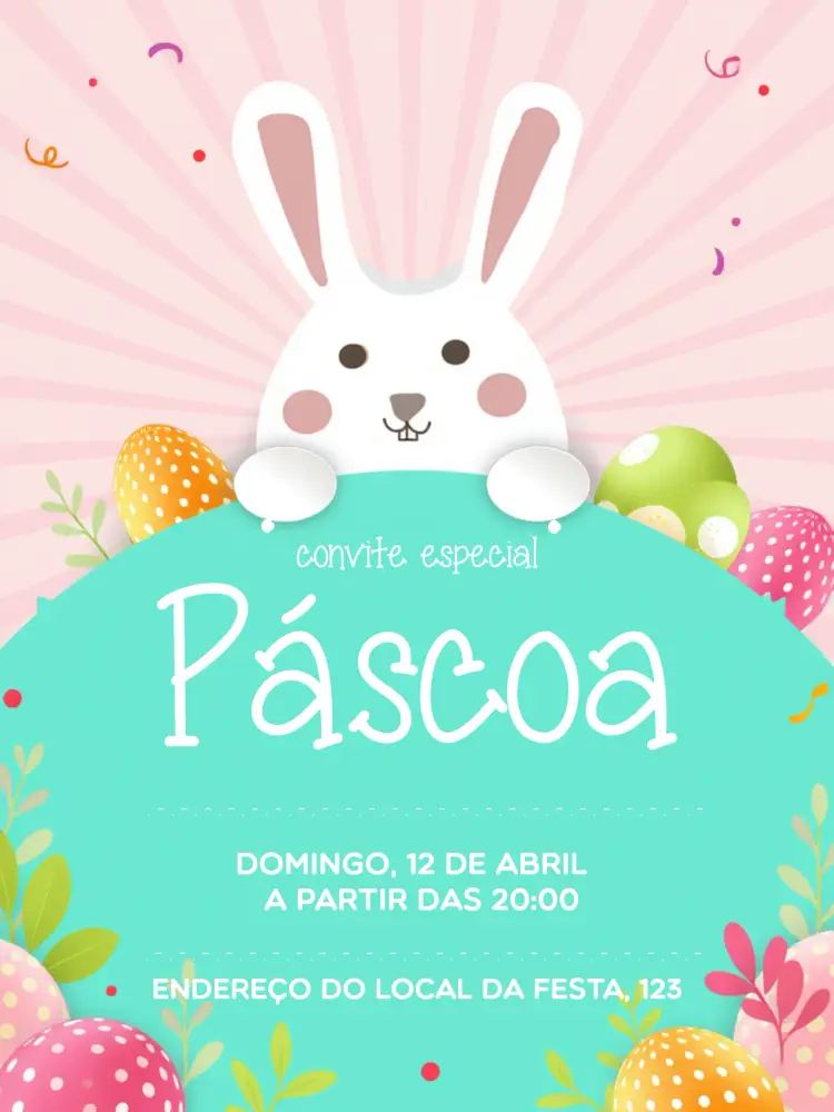 Convite Páscoa Celebração