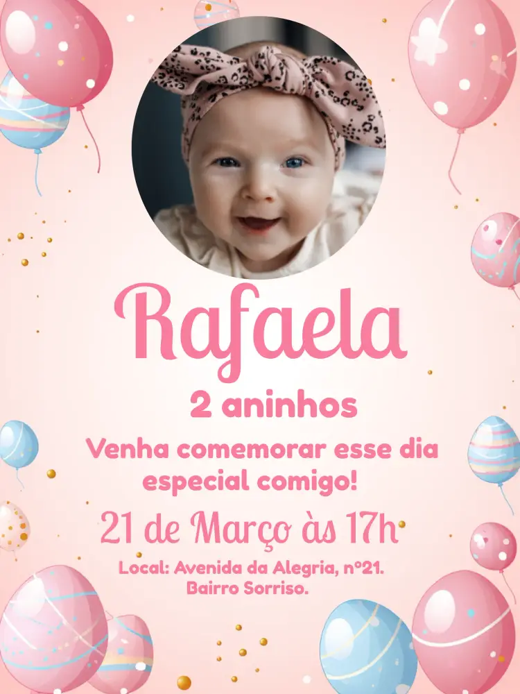 Convite Páscoa Com Foto Cinza