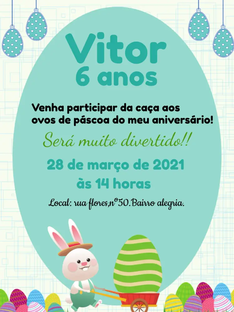 Convite Páscoa Ovinhos