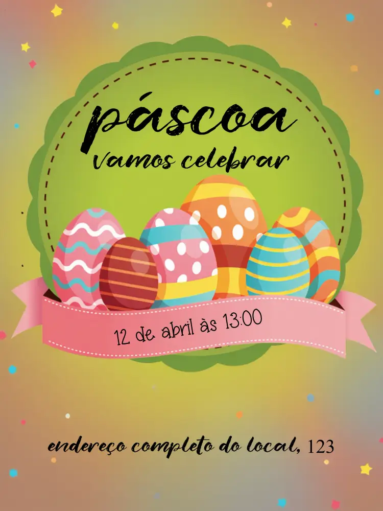 Convite Páscoa Ovinhos