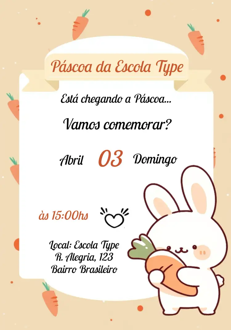 Convite Páscoa Ovos – tema Datas Comemorativas colorido, divertido, lúdico, temático, fresco, alegre