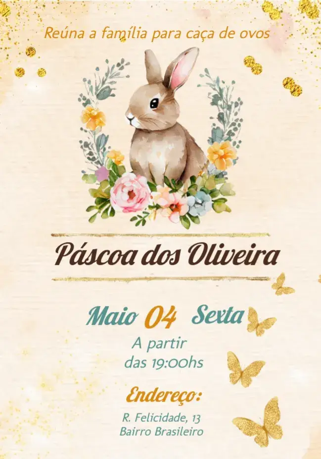 Convite Páscoa Pascóa