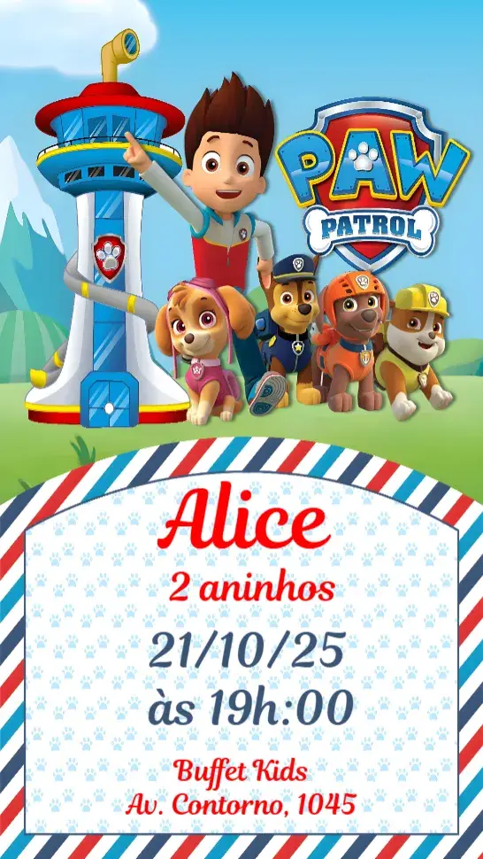 Convite Patrulha Canina