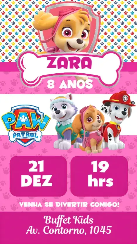 Convite Patrulha Canina