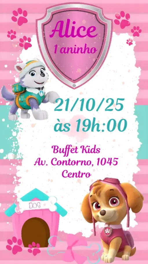 Convite Patrulha Canina