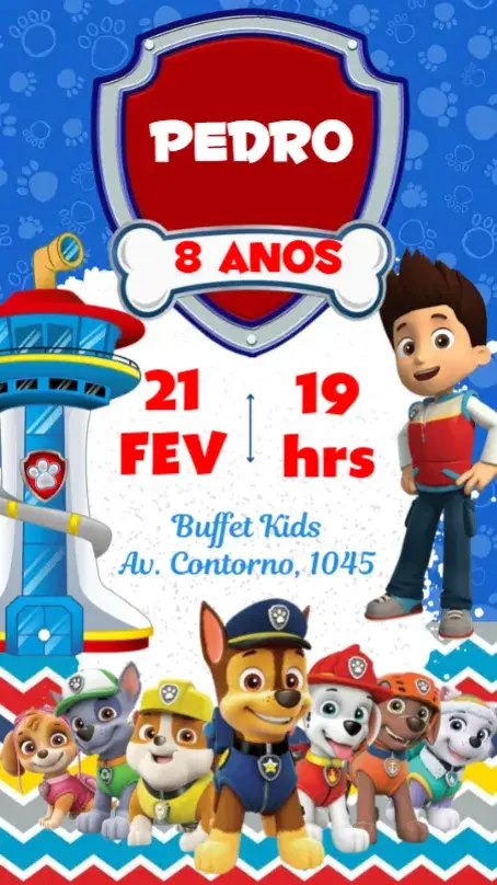 Convite Patrulha Canina