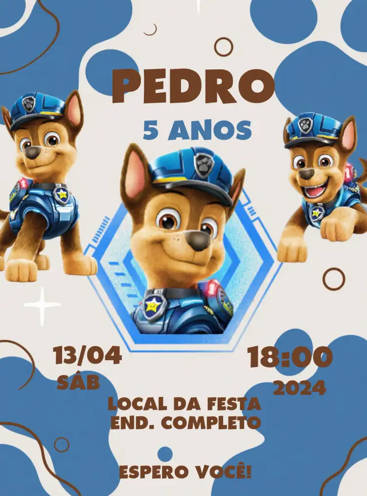 Patrulha Canina Chase Patas