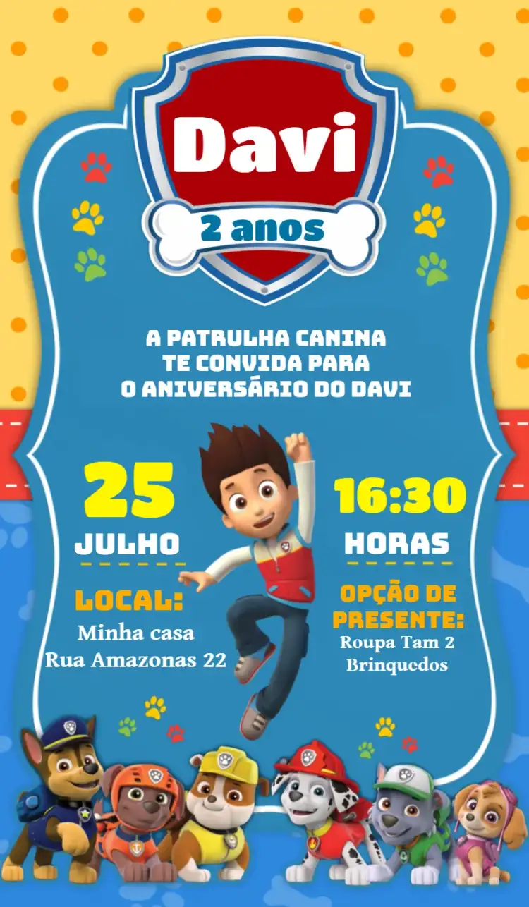 Patrulha Canina Preto