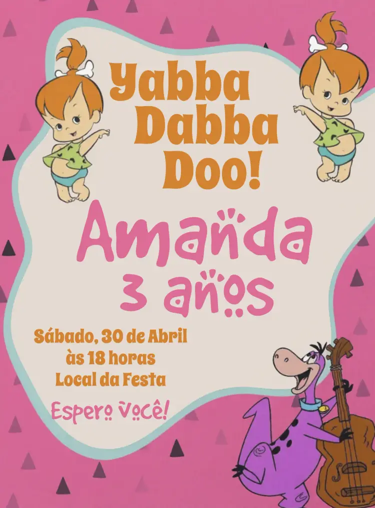 Convite Pedrita Idade