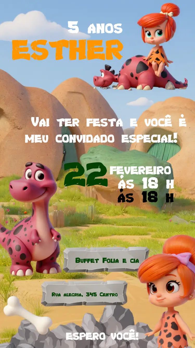 Convite Pedrita Infantil