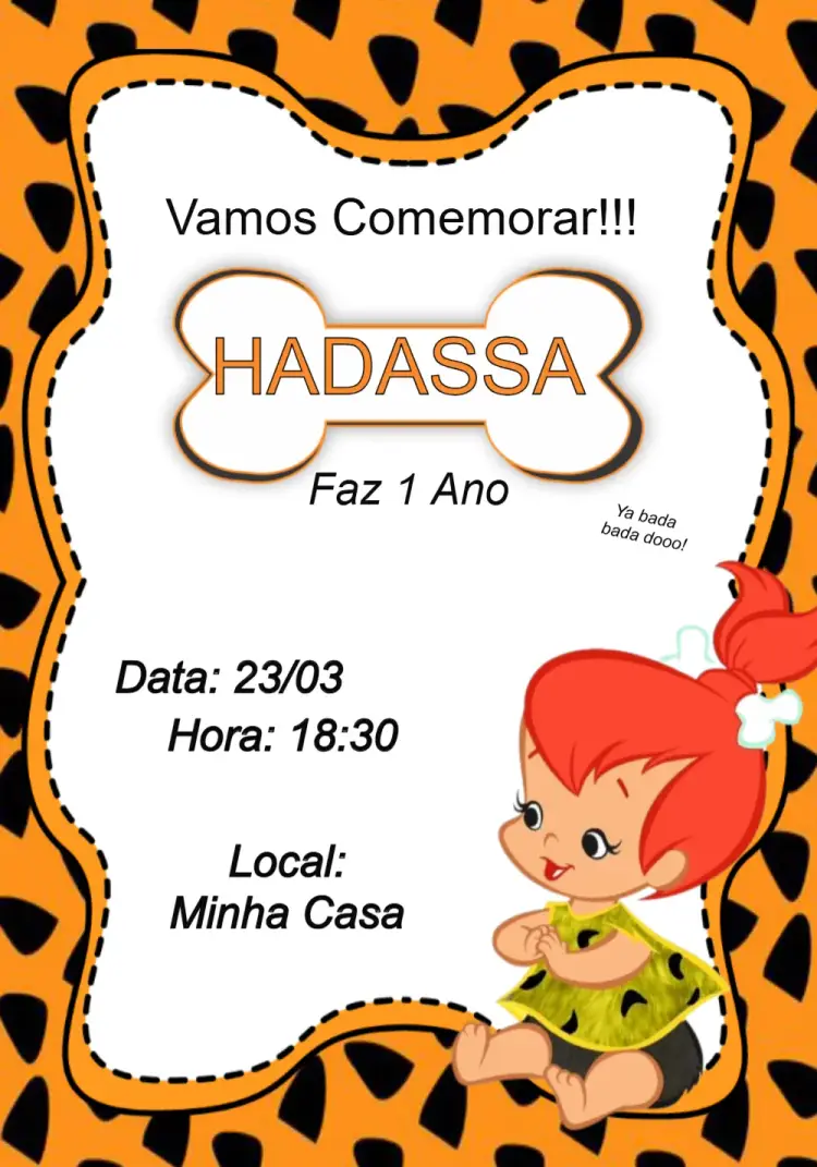 Convite Pedrita Laranja