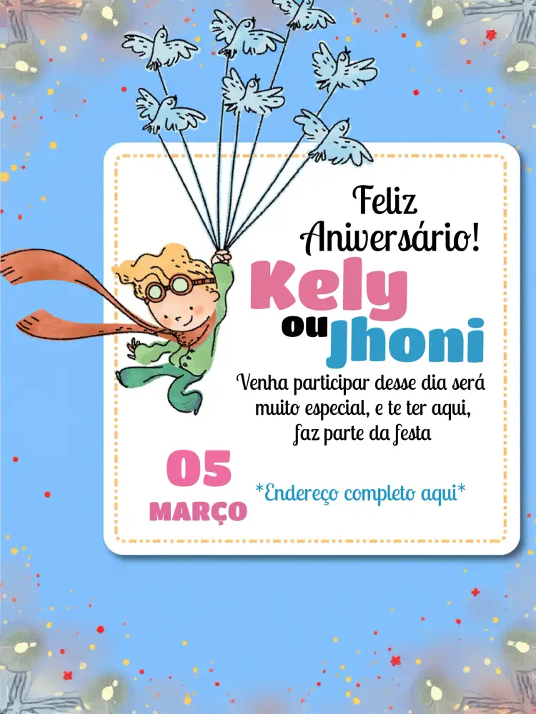 Convite Pequeno Príncipe Baixar