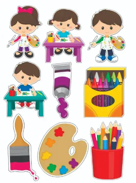 Convite Pintando o 7 – tema Topo de bolo colorido, divertido, artístico, moderno, temático