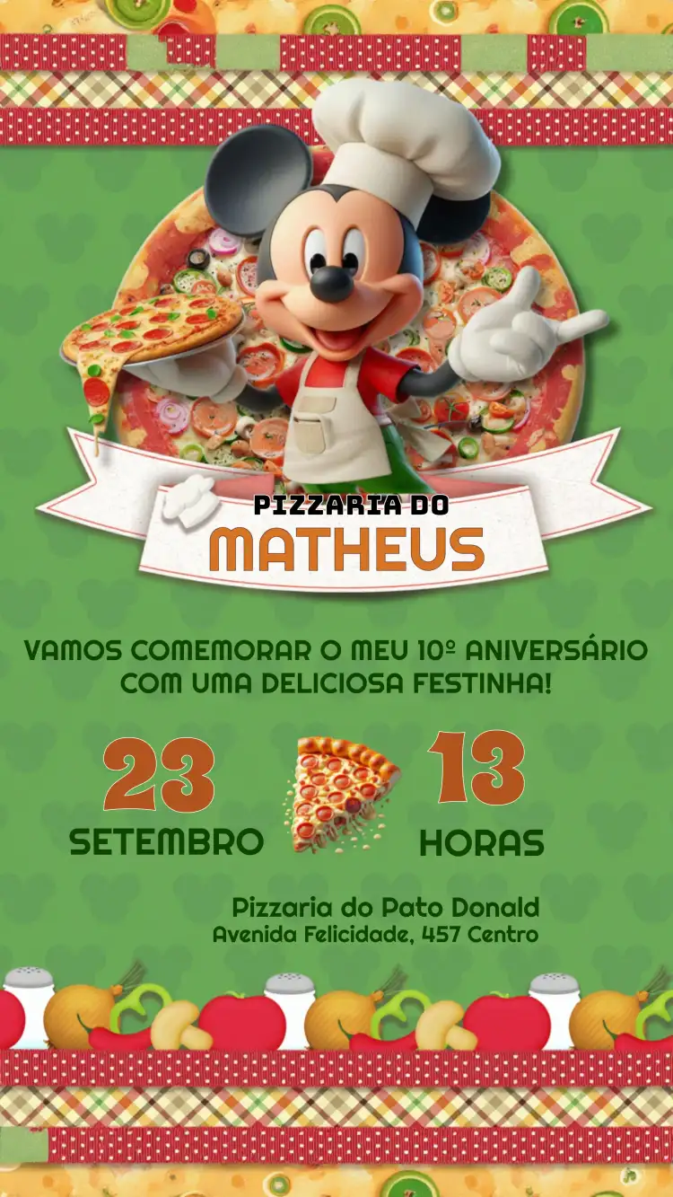 Pizzaria Do Mickey Mouse Disney