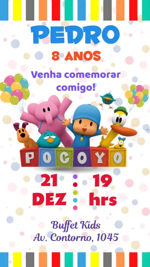 Convite Pocoyo