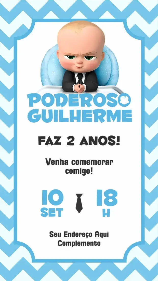 Convite Poderoso Chefinho