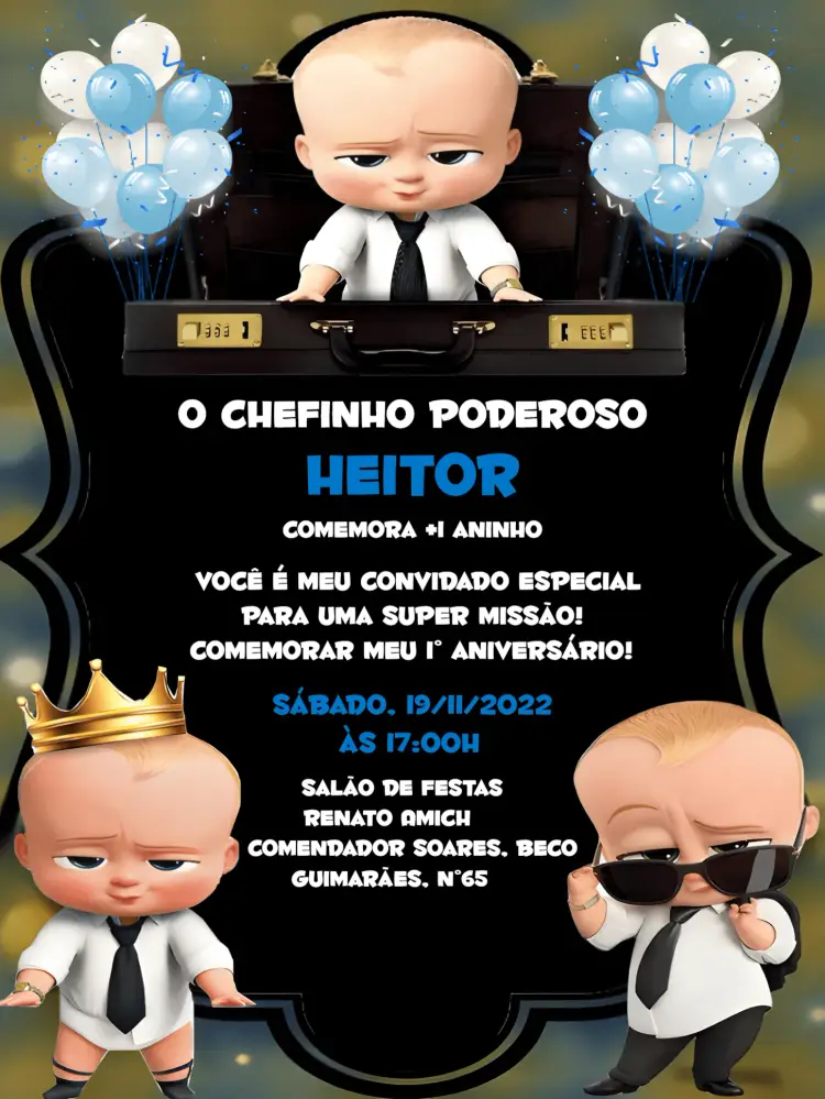 Convite Poderoso Chefinho