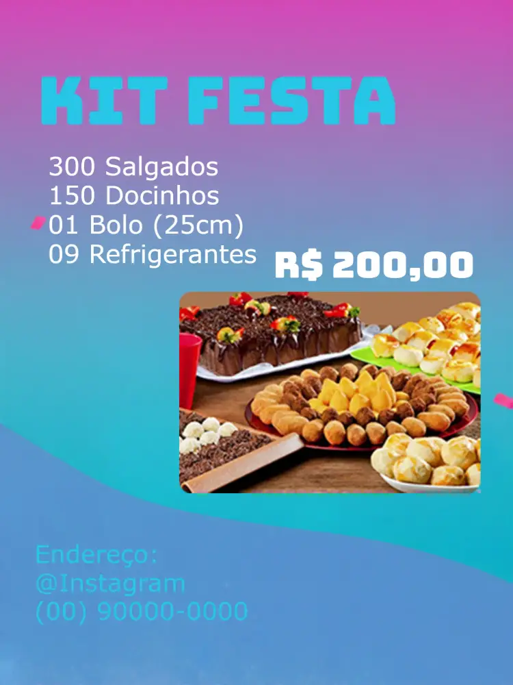 Convite Post De Promoção Kit Festa Brigadeiro