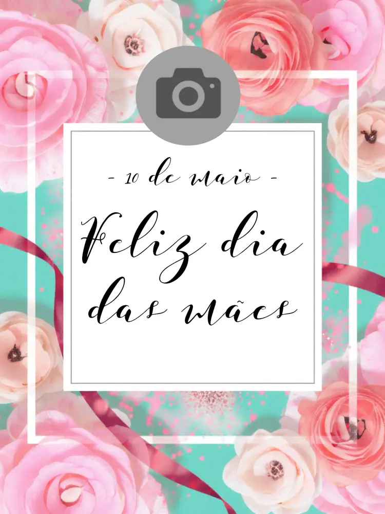 Convite Post Dia Das Mães Com Foto Cartão