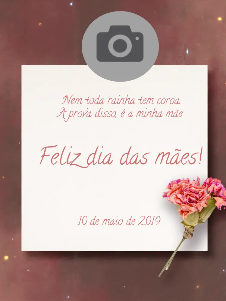 Convite Post Dia Das Mães Com Foto Presente