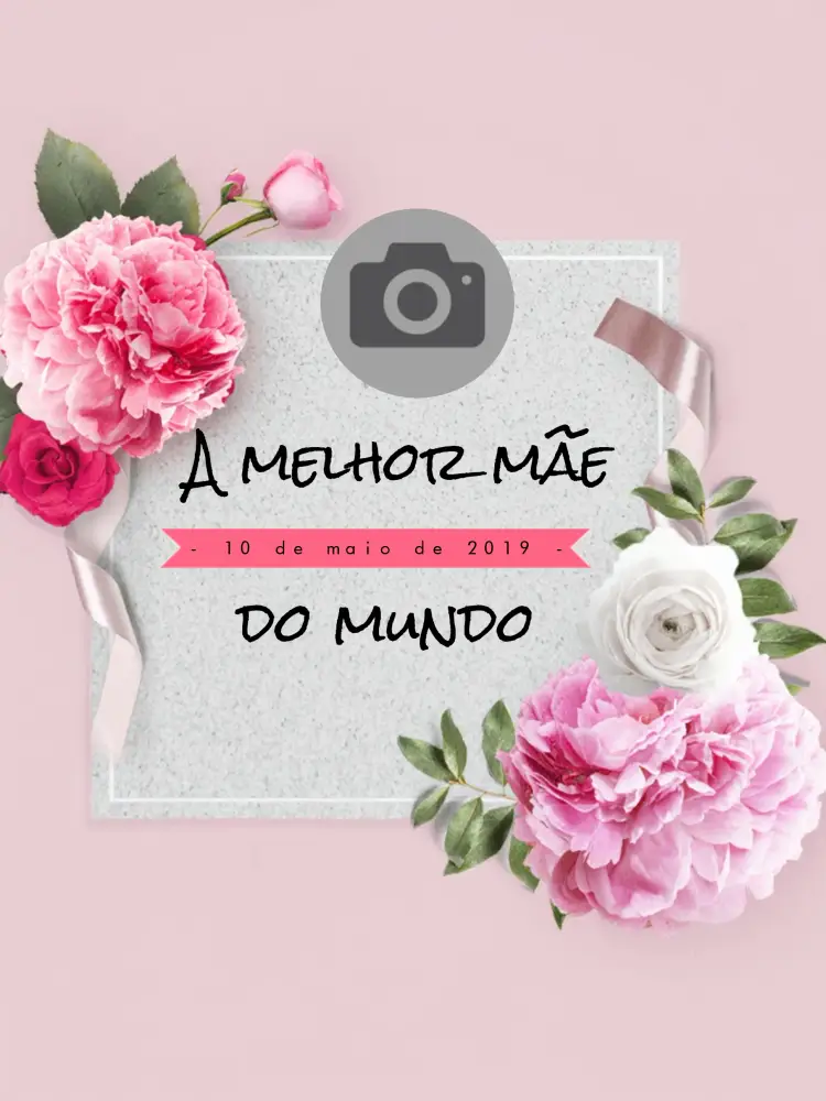 Convite Post Dia Das Mães Com Foto Rosa
