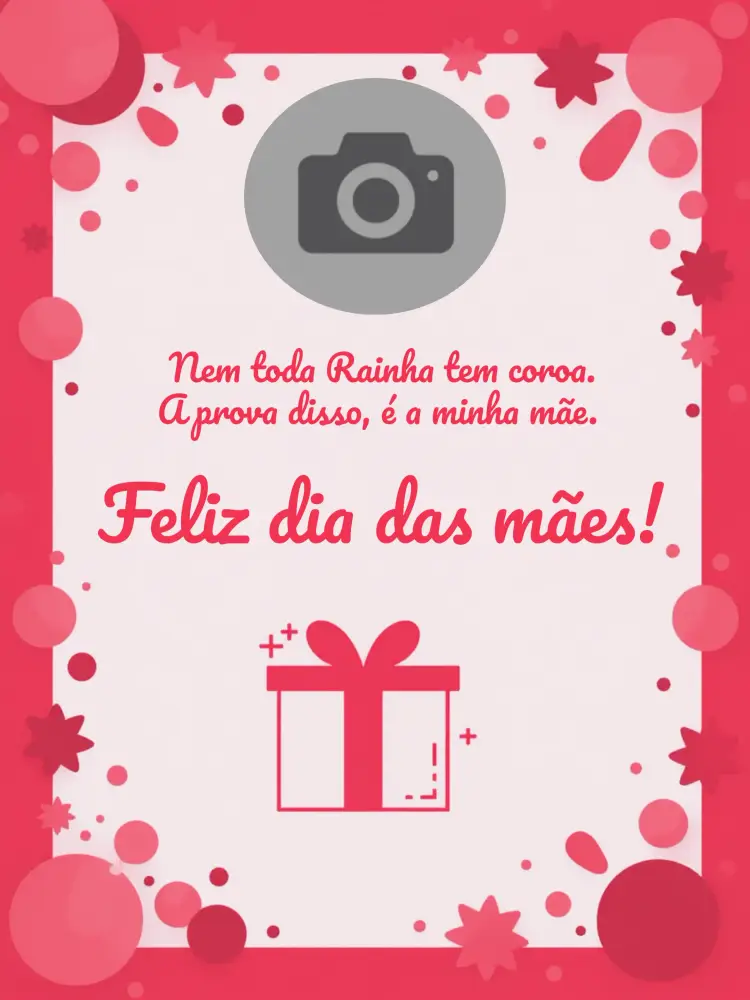 Convite Post Dia Das Mães Com Foto Rosa