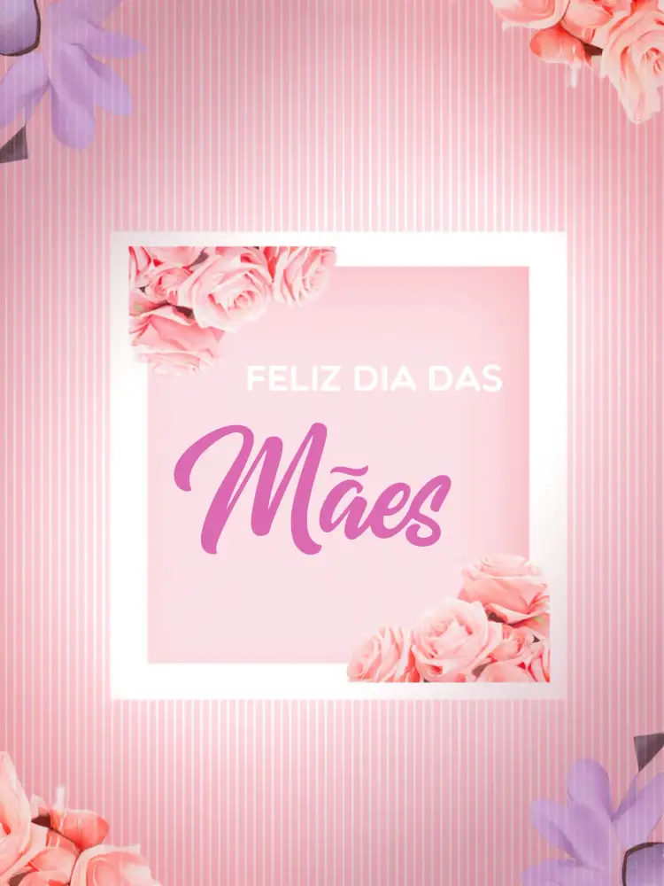 Convite Post Dia Das Mães Homenagem – tema Datas Comemorativas rosa, floral, delicado, moderno, minimalista