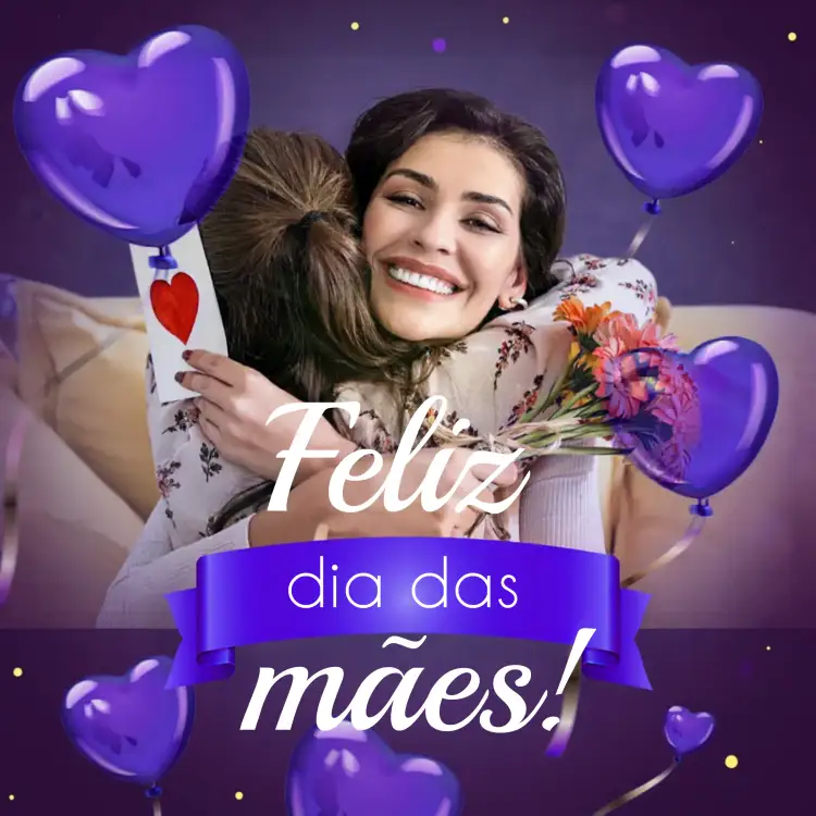 Convite Post Dia Das Mães Vermelho – tema Datas Comemorativas vermelho, rosa, moderno, amoroso, feminino, delicado