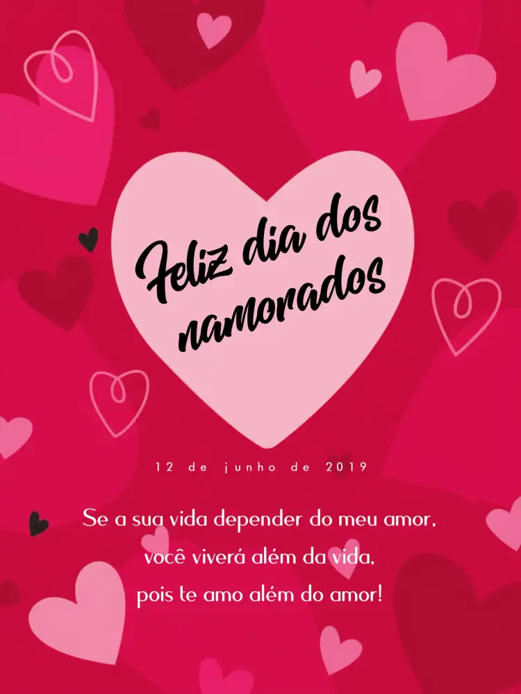 Convite Post Dia Dos Namorados Apaixonados